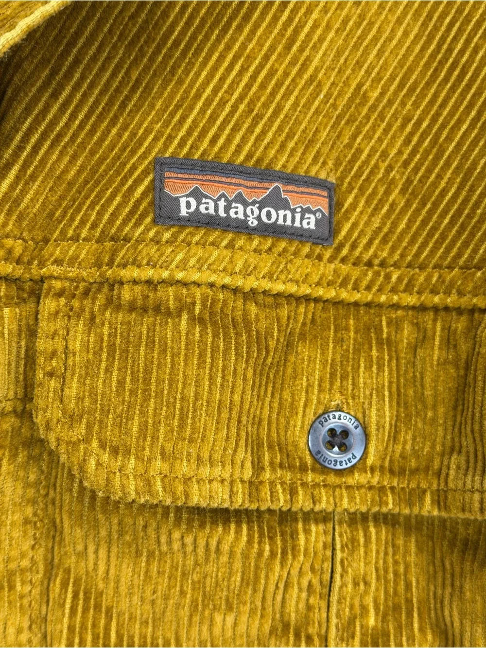 Patagonia Men’s Hemp-Cotton Farrier’s Shirt in Mustard Yellow